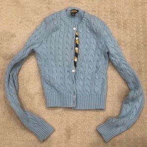 Rugby Ralph Lauren blue tie detail cardigan L